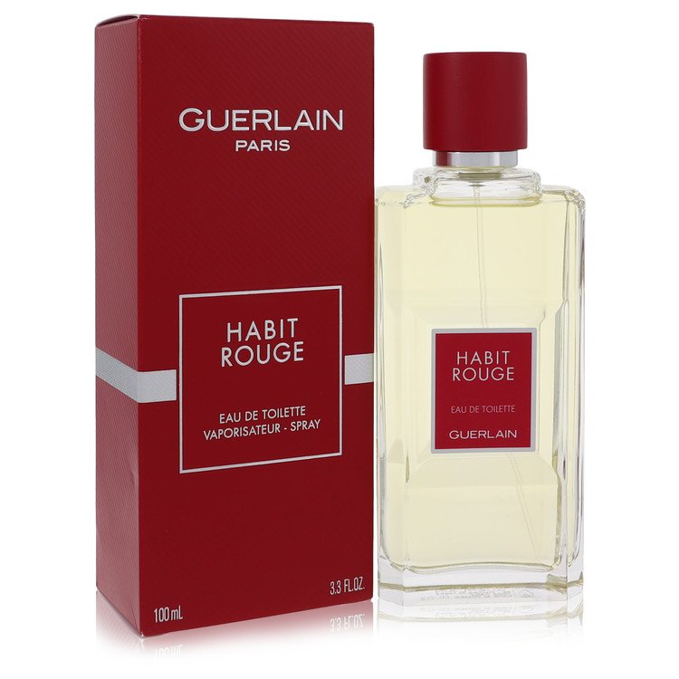 Habit Rouge by Guerlain Cologne - Eau De Toilette Spray 3.4 oz for Men